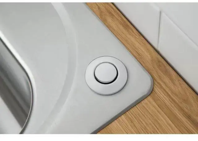 Alt view image 6 of 6 - Moen Garbage Disposal Controller Base Unit with Switch - Chrome/Spot Resist Stainless