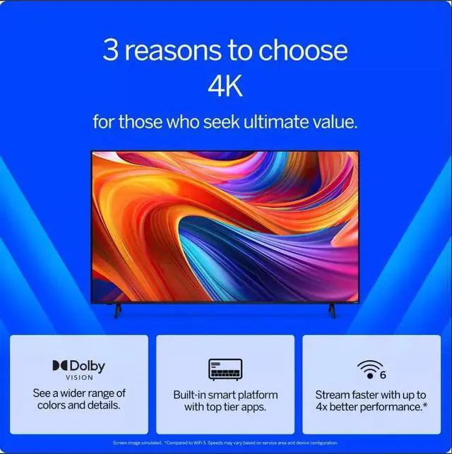 Alt view image 5 of 7 - Vizio V4K43MKIT2  43 inch 4K UHD LED Smart TV Bundle  Dolby Vision, HDR10+, VRR, Bluetooth, Alexa Compatible, Vo