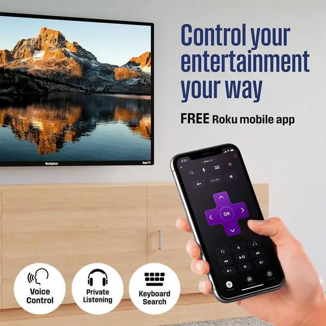 Alt view image 3 of 7 - Westinghouse WR32HE2520 32 inch Class 720P LED HD TV Smart Roku TV