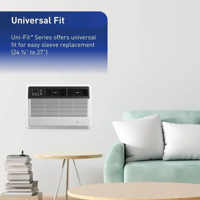 Alt view image 4 of 7 - Friedrich UET12B33A 12,000 BTU Heat/Cool Through-the-Wall Smart Air Conditioner
