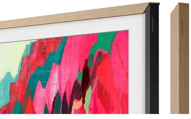 Alt view image 2 of 4 - Samsung VGSCFF85TKB 85 inch The Frame Customizable Bezel - Modern Teak