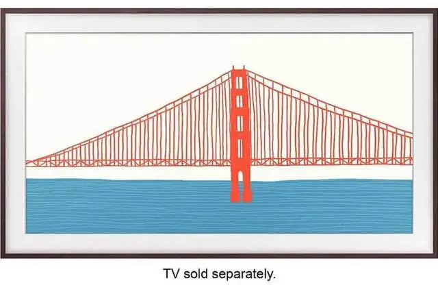 Alt view image 3 of 3 - Samsung VGSCFA55WT 55 inch The Frame Customizable Bezel - Modern White