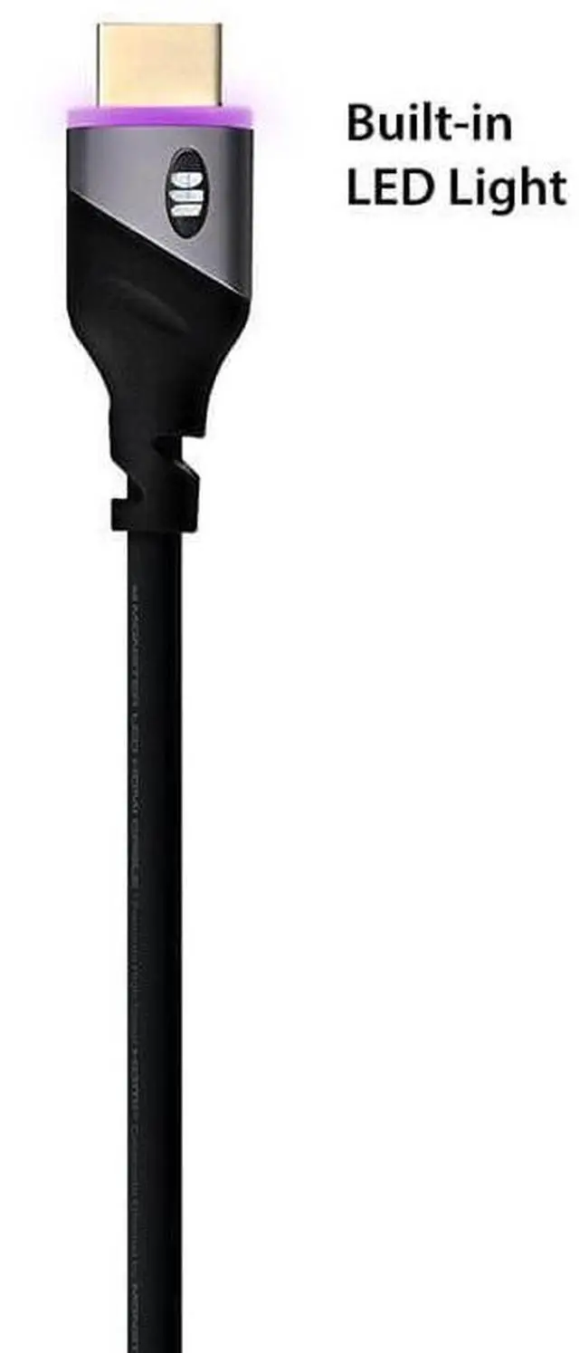 Main image of Monster Purple LED 6FT HDMI Cable