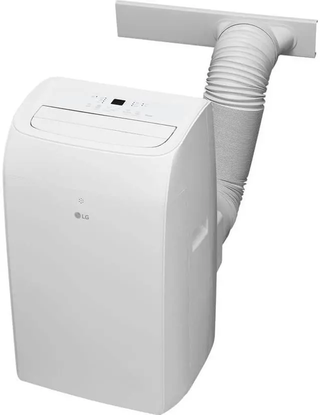 Alt view image 3 of 7 - LG LP1025WHSM 10,000 BTU Smart Wi-Fi Portable Air Conditioner/Heater with LCD Remote - White