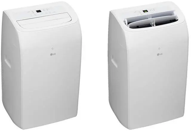 Alt view image 6 of 7 - LG LP1025WHSM 10,000 BTU Smart Wi-Fi Portable Air Conditioner/Heater with LCD Remote - White