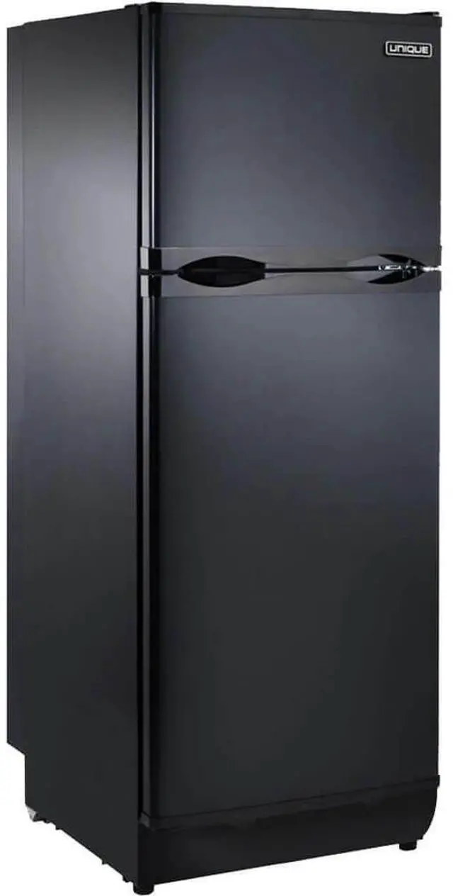 Alt view image 4 of 4 - UNIQUE UGP10CSMB 10 Cu. Ft. Black Propane Top Freezer Refrigerator