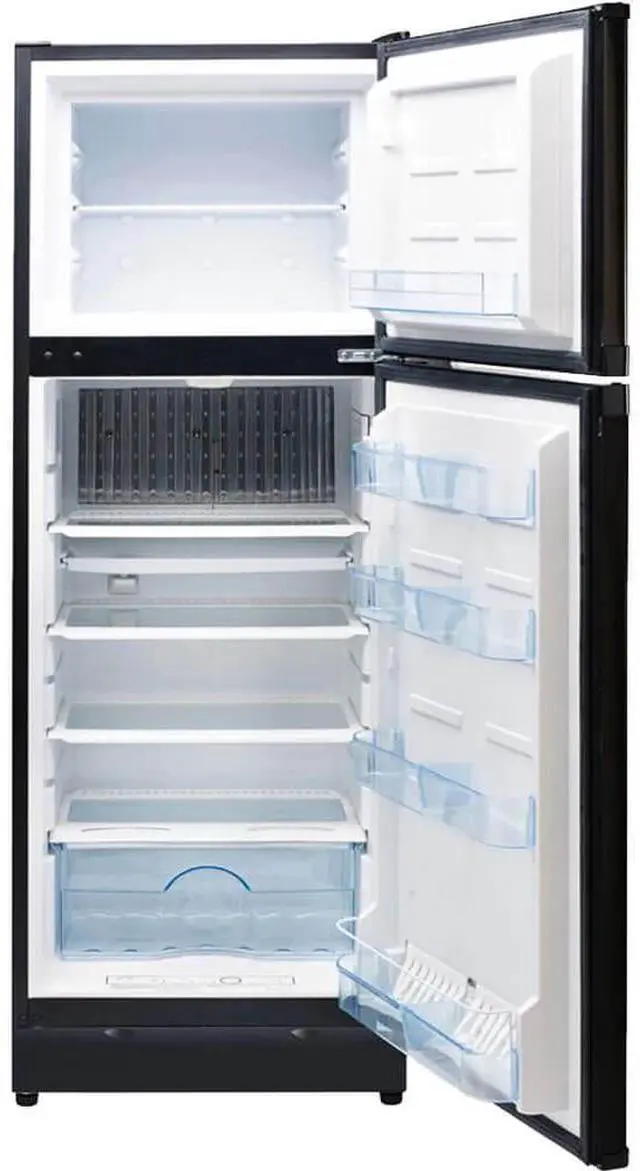 Alt view image 3 of 4 - UNIQUE UGP10CSMB 10 Cu. Ft. Black Propane Top Freezer Refrigerator