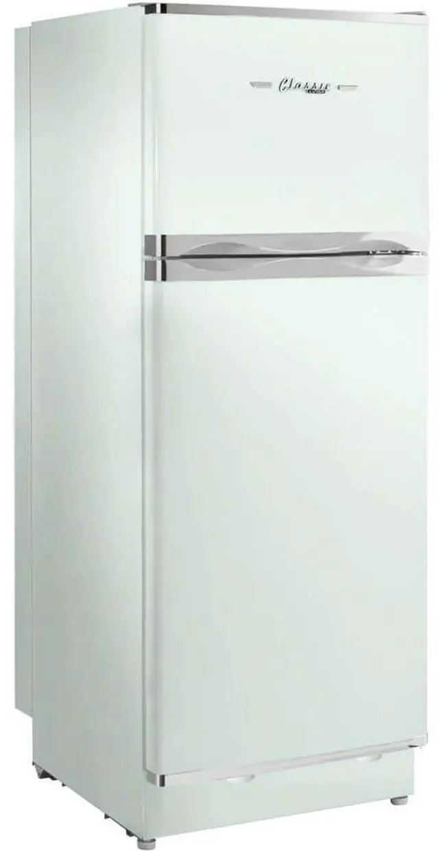 Main image of UNIQUE UGP10CCRSMLG 10 Cu. Ft. Classic Retro Summer Mint Green Propane Top Freezer Refrigerator