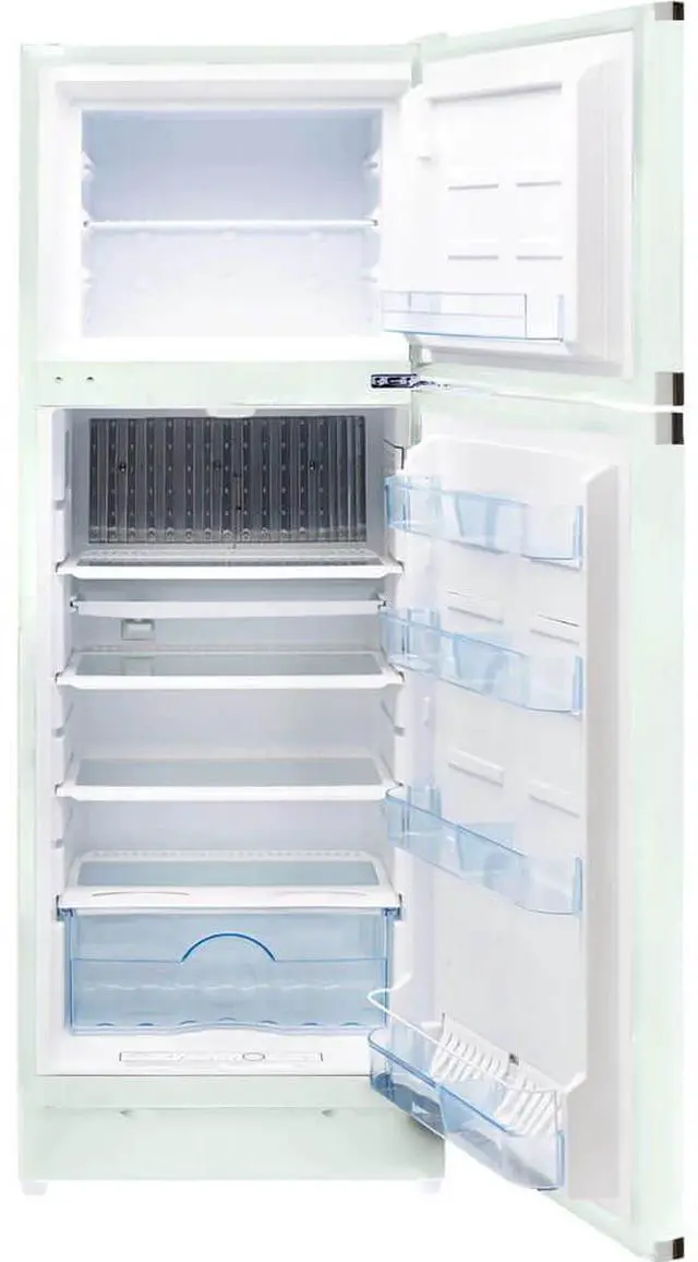 Alt view image 4 of 6 - UNIQUE UGP10CCRSMLG 10 Cu. Ft. Classic Retro Summer Mint Green Propane Top Freezer Refrigerator