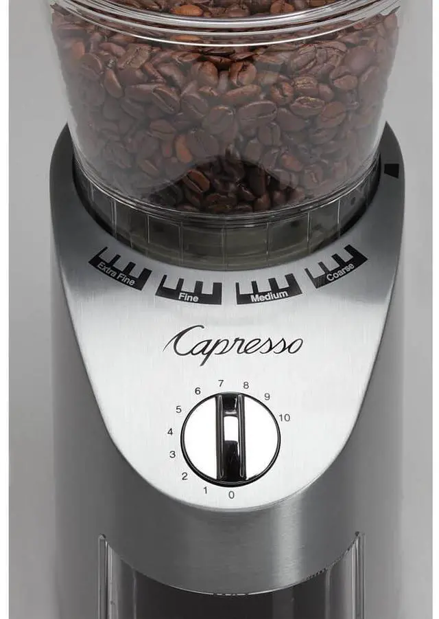 Alt view image 4 of 5 - Capresso 56595 Infinity Conical Burr Grinder - Stainless - Factory Refurbished