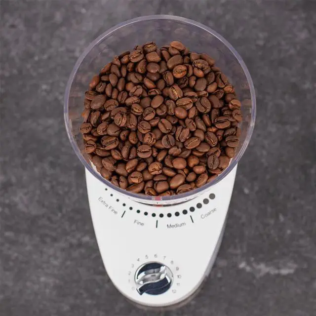 Alt view image 4 of 7 - Capresso 57092 Infinity Plus Conical Burr Grinder - White - Factory Refurbished