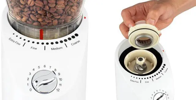 Alt view image 6 of 7 - Capresso 57092 Infinity Plus Conical Burr Grinder - White - Factory Refurbished