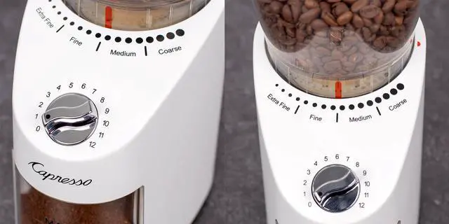 Alt view image 3 of 7 - Capresso 57092 Infinity Plus Conical Burr Grinder - White - Factory Refurbished