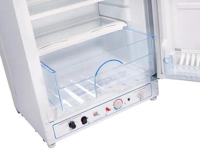 Alt view image 4 of 5 - UNIQUE UGP10CSMW 10 Cu. Ft. White Propane Top Freezer Refrigerator