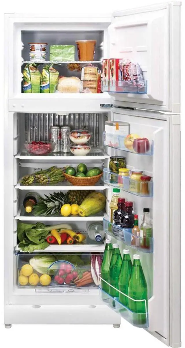 Alt view image 2 of 5 - UNIQUE UGP10CSMW 10 Cu. Ft. White Propane Top Freezer Refrigerator