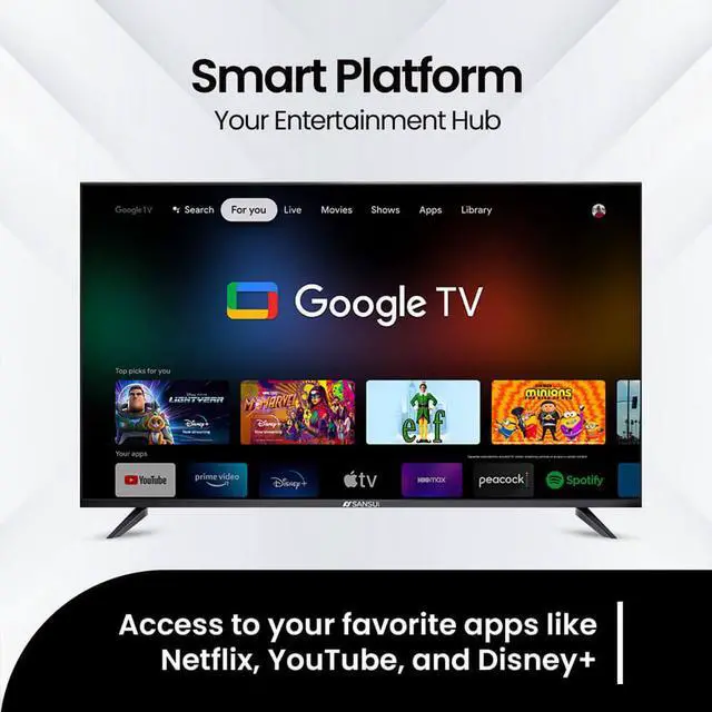 Alt view image 5 of 7 - Sansui S75VHUG 75 inch Class VH Series 4K UHD Smart Google TV