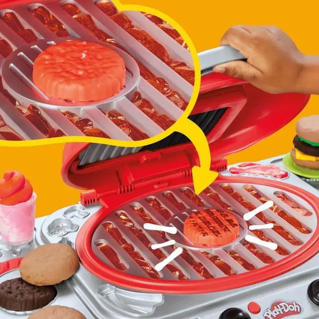 Alt view image 2 of 7 - Hasbro G0500 Play-Doh Sizzlin Grill Playset with Lights/Sounds