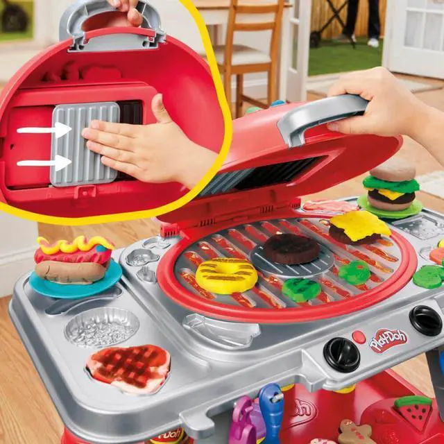 Alt view image 5 of 7 - Hasbro G0500 Play-Doh Sizzlin Grill Playset with Lights/Sounds