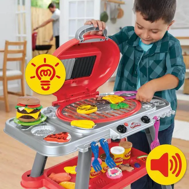 Alt view image 6 of 7 - Hasbro G0500 Play-Doh Sizzlin Grill Playset with Lights/Sounds