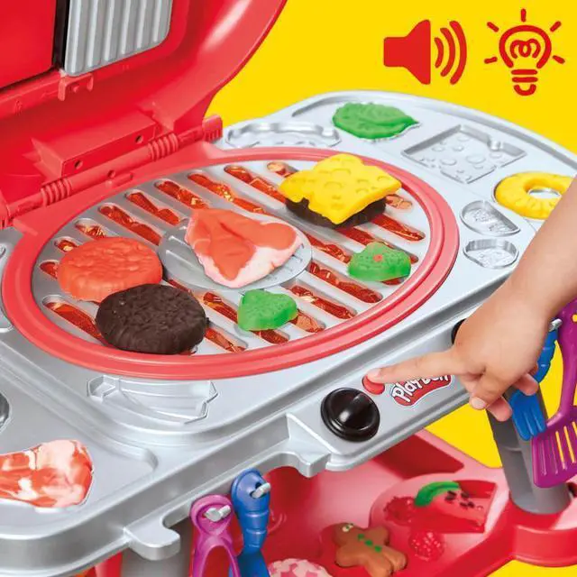 Alt view image 3 of 7 - Hasbro G0500 Play-Doh Sizzlin Grill Playset with Lights/Sounds
