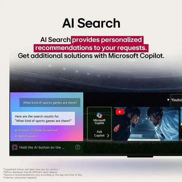 Alt view image 3 of 7 - LG 55QNED82A 55 inch Class 82A Series QNED AI 4K Smart webOS TV (2025)