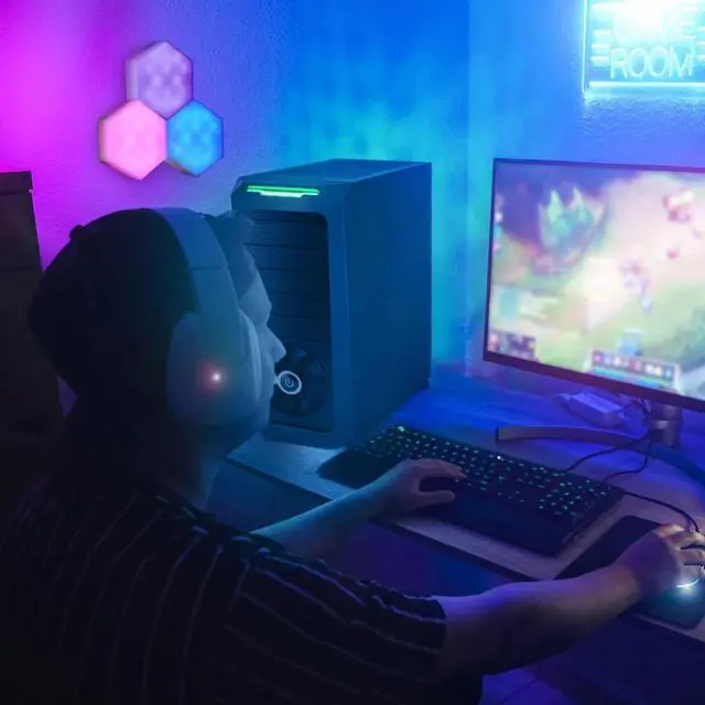 Alt view image 7 of 7 - Monster MLB71056RGB Multi-Color LED Touch Light - 3 Pack