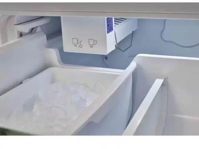 Alt view image 6 of 6 - UNIQUE UGP510LWAC 17.7 Cu. Ft. Marshmallow White Classic Retro Counter-Depth Bottom Freezer Refrigerator
