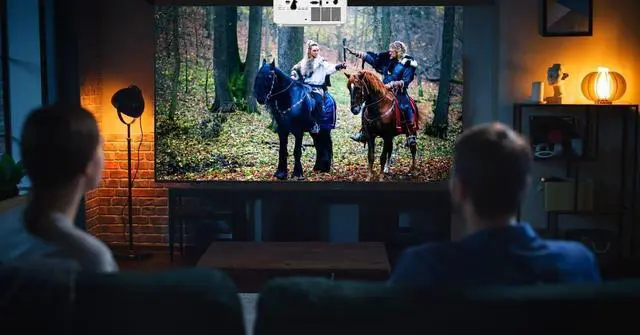 Alt view image 2 of 7 - Optoma UHZ35 High Brightness 4K UHD HDR Home Theater and Gaming Laser Projector