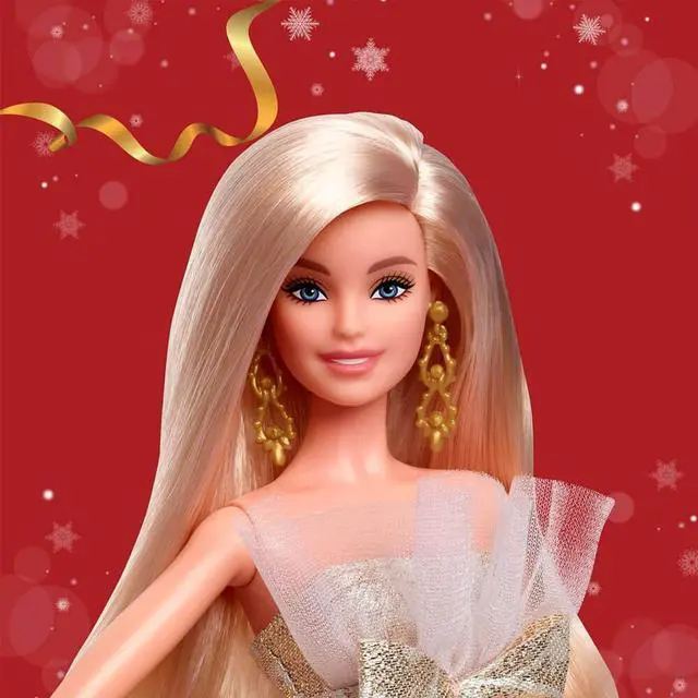 Alt view image 2 of 7 - Mattel JBH95 Barbie Signature 2025 Holiday Doll - Blonde