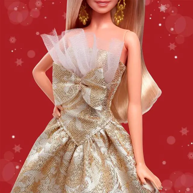 Alt view image 3 of 7 - Mattel JBH95 Barbie Signature 2025 Holiday Doll - Blonde