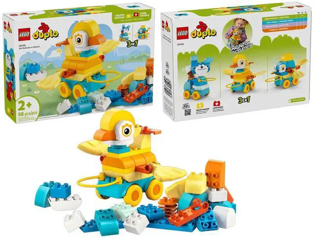 Main image of LEGO 10448 DUPLO Town 3-in-1 Animals on Wheels