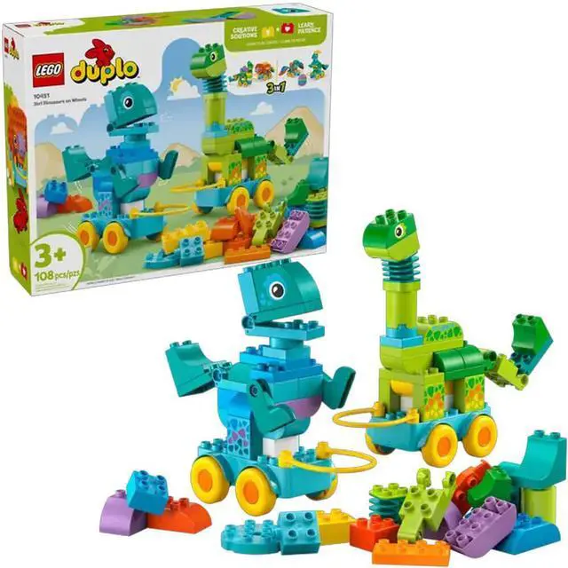 Main image of LEGO 10451 DUPLO Town 3-in-1 Dinosaurs on Wheels