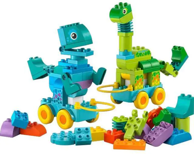 Alt view image 4 of 7 - LEGO 10451 DUPLO Town 3-in-1 Dinosaurs on Wheels