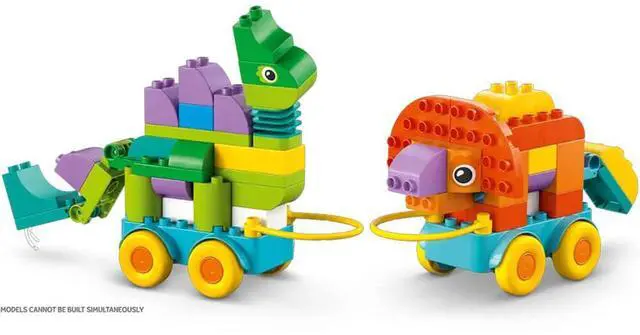 Alt view image 5 of 7 - LEGO 10451 DUPLO Town 3-in-1 Dinosaurs on Wheels