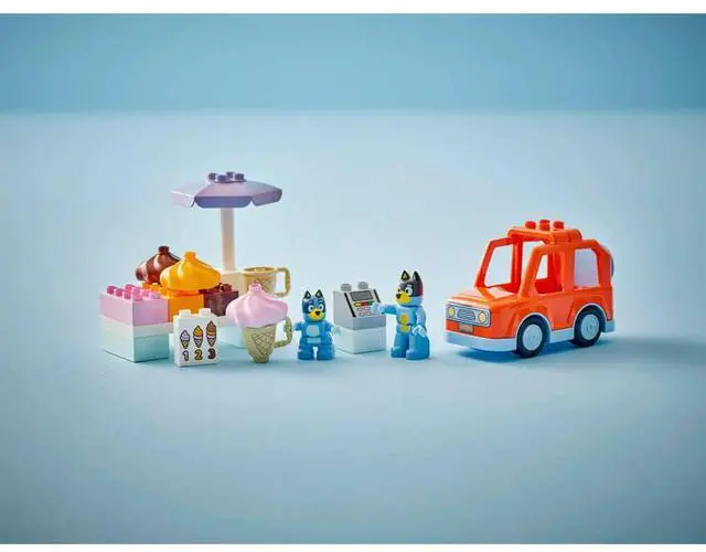 Alt view image 4 of 7 - LEGO 10458 DUPLO Bluey Ice Cream Trip with Bluey