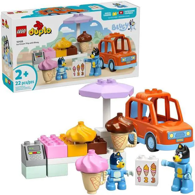 Main image of LEGO 10458 DUPLO Bluey Ice Cream Trip with Bluey