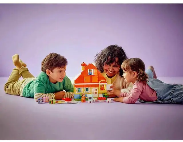 Alt view image 2 of 7 - LEGO 10459 DUPLO Bluey: Bluey Family House with Memory Game
