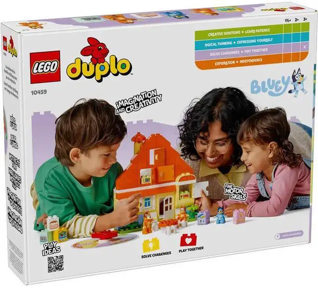 Alt view image 5 of 7 - LEGO 10459 DUPLO Bluey: Bluey Family House with Memory Game