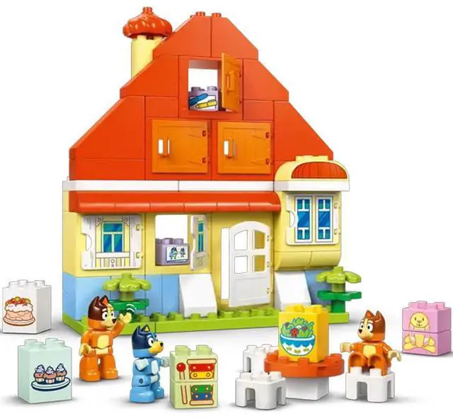 Alt view image 6 of 7 - LEGO 10459 DUPLO Bluey: Bluey Family House with Memory Game
