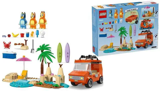 Alt view image 6 of 7 - LEGO 11202 Bluey: Bluey Beach and Family Car Trip