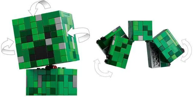Alt view image 5 of 7 - LEGO 21276 Minecraft The Creeper