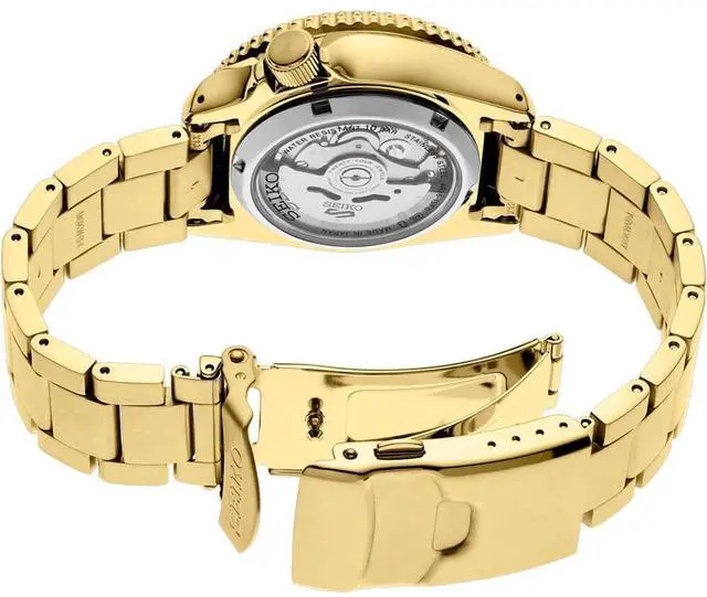 Alt view image 4 of 4 - Seiko SRPK18 5 Sports U.S. Special Creation Automatic Watch - Gold Finish/Black