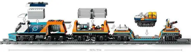 Alt view image 6 of 7 - LEGO 60470 City Explorers Artic Polar Express Train