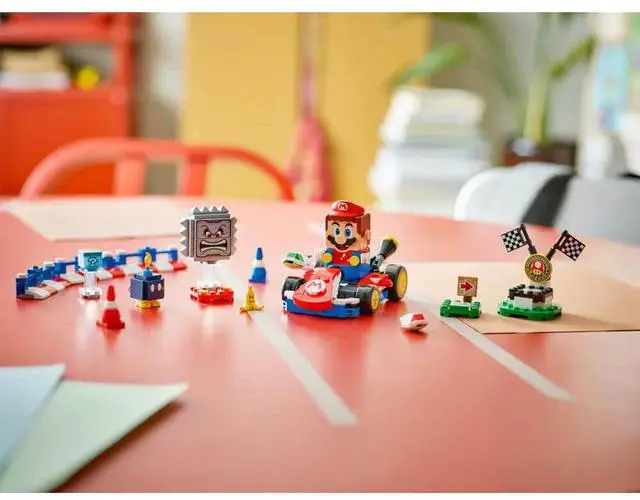 Alt view image 4 of 7 - LEGO 72043 Mario Kart Interactive Mario and Standard Kart