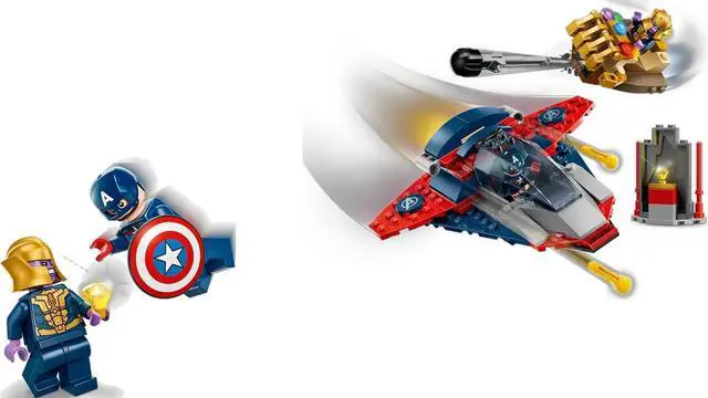 Alt view image 7 of 7 - LEGO 76319 Marvel Captain America VS Thanos