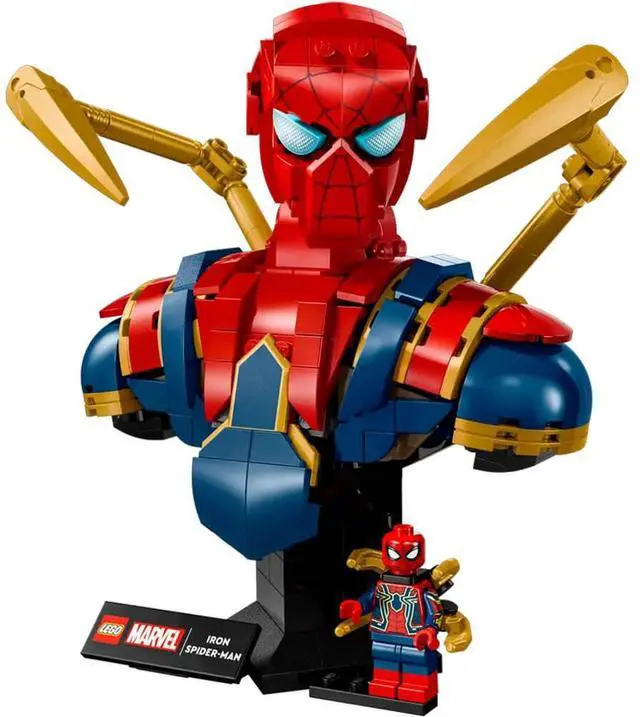 Alt view image 7 of 7 - LEGO 76326 Marvel Iron Spider-Man Bust