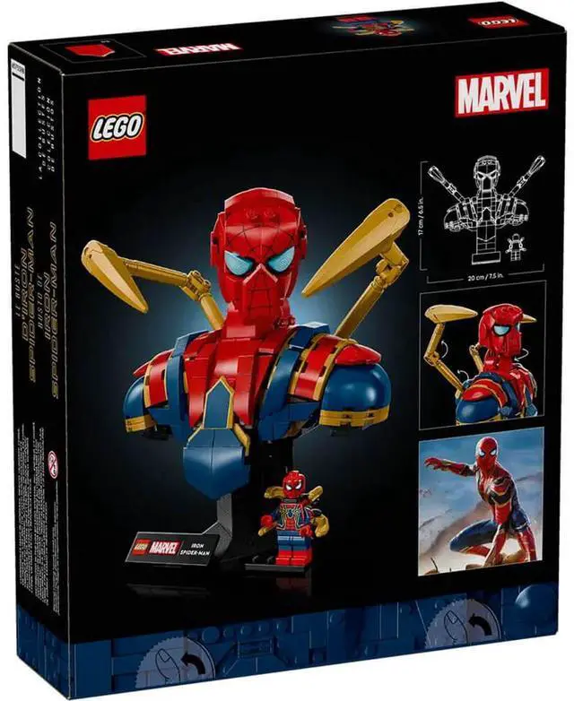 Alt view image 6 of 7 - LEGO 76326 Marvel Iron Spider-Man Bust