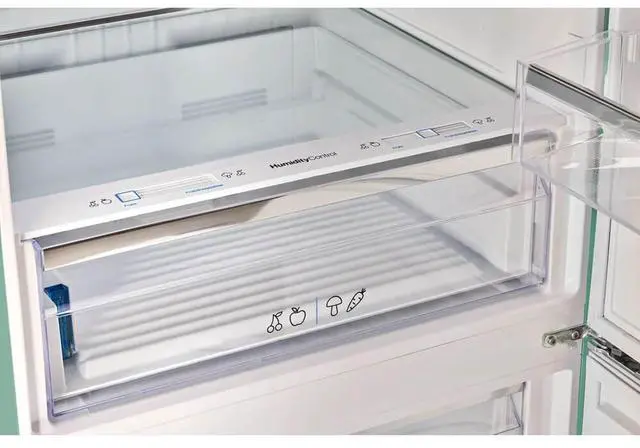 Alt view image 4 of 7 - UNIQUE UNQ455LTAC 17 Cu. Ft. Ocean Mist Turqoise Classic Retro Counter-Depth Bottom Freezer Refrigerator