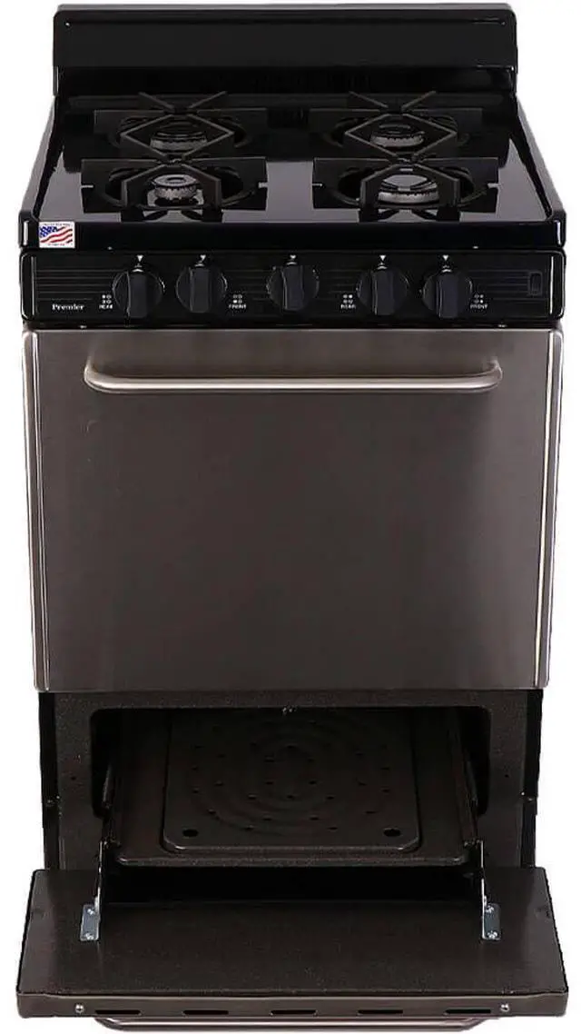Alt view image 3 of 4 - Premier SJK600BP 2.97 Cu. Ft. Stainless Freestanding Gas Range