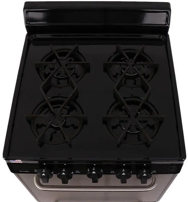 Alt view image 4 of 4 - Premier SJK600BP 2.97 Cu. Ft. Stainless Freestanding Gas Range